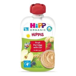 HIPPiS Mar, banana, zmeura, ovaz (6+ luni) 100 g