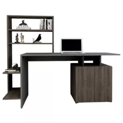 cumpără Masă de birou Trendy Melis, NucAntracit, 146x74x60cm în Chișinău 