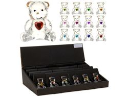 Сувенир "Медвежонок с сердцем" Valentine стеклянный, 4.4cm