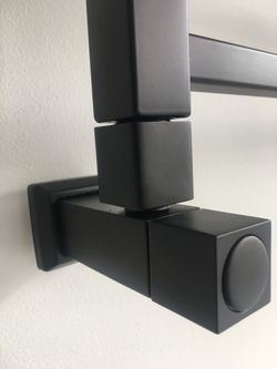 Кран угловой квадрат в цвет черный мат, G1/2 комплект 2шт