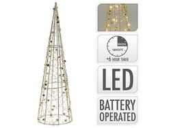 Фигура световая "Елка-пирамида" 20LED 40сm, золотой