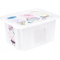 cumpără Cutie depozitare Keeeper Peppa Pig Transparent (12236001) 15L для игрушек în Chișinău 