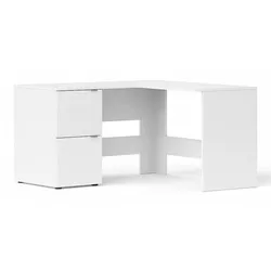 cumpără Masă de birou Fabrik Home Mateo, стол угловой 1300x750x1300 Белый ясень în Chișinău 