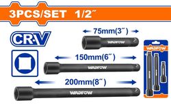 купить Набор головок, бит, насадок Wadfow WMS7403 Set prelungitoare antrenor clichet 3buc. 1/2" impact в Кишинёве 