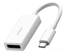 купить Переходник для IT Ugreen 40372 Type-C 3.0 to DisplayPort 4K*2K@60Hz 0.15M MM130, White в Кишинёве 