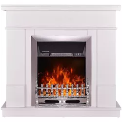 купить Камин электрический ArtFlame Rodos & Galileo silver, 1000x1034x300 mm, Alb в Кишинёве 