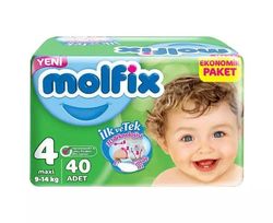 Подгузники Molfix Anti Sagging 4 (9-14 кг), 40 шт.