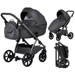cumpără Сărucior pentru copii Tutis 2in1 UNO5+ Leather 2/1 Jet Black (1402166) în Chișinău 