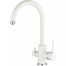 купить Смеситель кухонный Helika-AquaSanita 2963-710 SABIADUO White в Кишинёве 