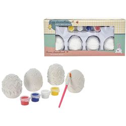 купить Набор для творчества Promstore 46678 Пасхальные яйца с принтом, 4 шт + краски в Кишинёве 