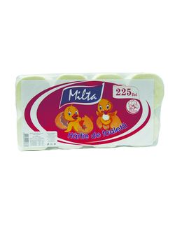 Туалетная бумага Milta, 8 рулонов, 1 слой