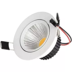 купить Освещение для помещений LED Market Downlight COB 12W, 6000K, LM-R15COB, cut:95mm Dia:100mm, White (PPD) в Кишинёве 