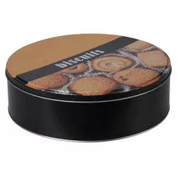 cumpără Container alimentare Excellent Houseware 49645 Cutie metalic 22x6 cm Biscuit, rotunda în Chișinău 