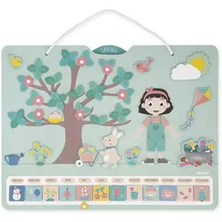купить Развивающая доска Janod J05464 Calendarul anotimpurilor Engleza в Кишинёве 