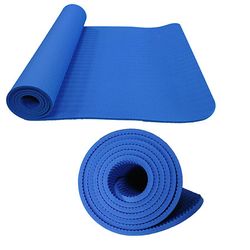 Коврик для йоги с люверсами 183x61x0.8 см TPE DeG black (712)