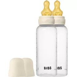 купить Поильник BIBS 5117216 Set 2 biberoane din plastic anticolici Ivory cu tetina din latex 3+ luni, 270ml в Кишинёве 