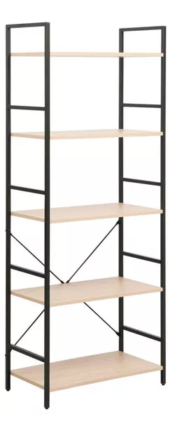 cumpără Raft de birou Deco Columbus 5 nivele 63x30x158H Oak/Black în Chișinău 