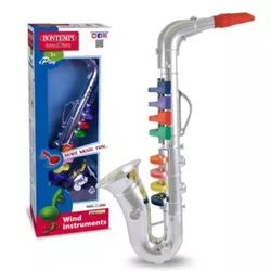 купить Музыкальная игрушка Bontempi 324331 Саксофон с 8 цветными клавишами/нотами в Кишинёве 