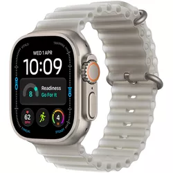 купить Смарт часы Apple Watch Ultra 4 GPS Cellular 49mm Natural Titanium Case with Translucent Grey Ocean Band MJAD4 в Кишинёве 