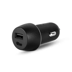 купить Зарядное устройство для автомобиля ttec 2CKS24S Duo Type-C+USB-A PD+QC 30W, Black в Кишинёве 