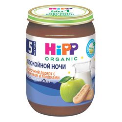 Piure HIPP Noapte Buna desert de lapte cu mar cu biscuit (4+ luni) 190 g