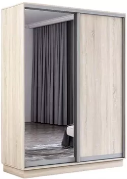 купить Шкаф Mobildor-Lux Раздвижные двери Fox из зеркала и ДСП (160x60x240H см) Sonoma в Кишинёве 