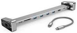 купить Аксессуар для ноутбука Hama 135765 9in1-USB-C 4x USB-A, USB-C, HDMI™, LAN, SD, microSD в Кишинёве
