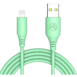 купить Кабель для моб. устройства Tellur TLL155398 Cable USB - Lightning, 3A, 1m, green в Кишинёве 