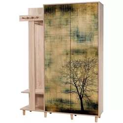 cumpără Mobilă pentru antreu Trendy Garmanto 135-729, Stejar Sonoma, 135x194x36cm (GTR005937) în Chișinău 
