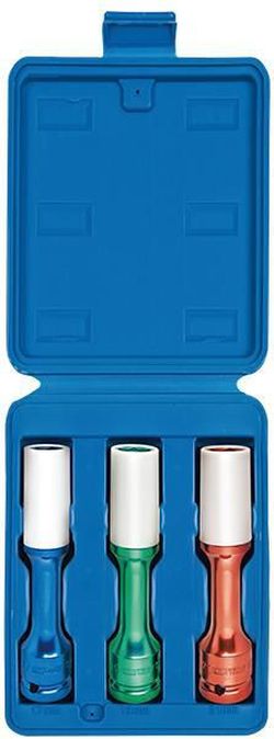 cumpără Set de tubulare, bite, duze King Tony 4405MX 1/2" ударные головки тонкостенные, 17,19,21 в пластиковой защите, в кейсе în Chișinău 