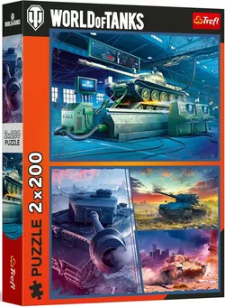 купить Головоломка Trefl 13346 Puzzles 2x200 Armoured mission Wargaming World of Tanks в Кишинёве 