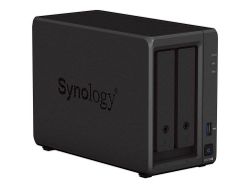 SYNOLOGY  "DS723+", 2-bay, AMD Ryzen 2-core 2.6-3.1Ghz, 1x2Gb+1Slot, 2x1GbE, 2xM.2 NVMe