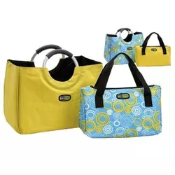 купить Сумка холодильник GioStyle 42363 City set textil 38x26x32cm, 36x16,5x21cm 24l+8l в Кишинёве 