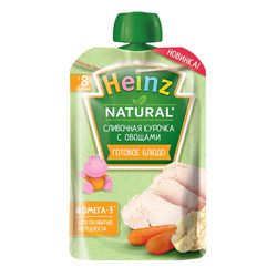 Heinz пюрe курочка с овощи 8+мес. 90 г