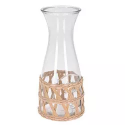 купить Посуда для напитков Excellent Houseware 47330 Графин-ваза стеклянный с обвязкой 1.2l, 25.5cm в Кишинёве 