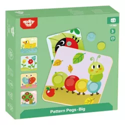 cumpără Puzzle Tooky Toy TF783 Mini Mozaic din lemn Insecte, 57280 în Chișinău 