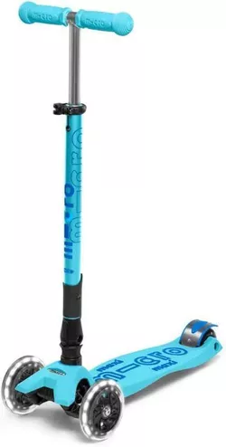 купить Самокат Micro MMD092 Maxi Deluxe Foldable LED Bright Blue в Кишинёве 