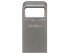 128GB USB3.2 Flash Drive Kingston DataTravaler Micro "DTMC3G2", Ultra-small Metal Case (DTMC3G2/128)