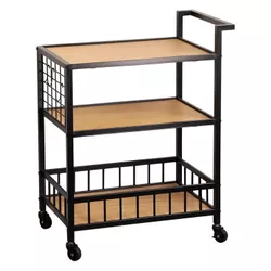 купить Этажерка Kesper 27860 Carucior de servire, cu 3 rafturi metal PAL в Кишинёве 