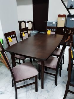 Set masa extensibila Kent 1  orzech + 6 scaune Milano orzech 20
