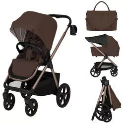 купить Детская коляска Lionelo Carucior 2in1 Carmine Brown Chocolate в Кишинёве 