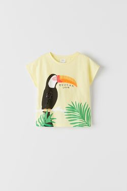 Tricou ZARA Galben deschis 0283/607/300