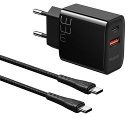 Mcdodo Wall Charger 1xUSB 1xType-C with Cable Type-C toType-C 33W, Black