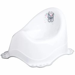 купить Детский горшок Bisk 08324 Oala Ursulet, antiderapant, alb в Кишинёве 