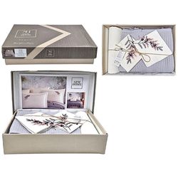 cumpără Textile de casă Promstore 57065.3 Lenjerie de pat 2pers NewHome Pike L.Grey cu broderie în Chișinău 