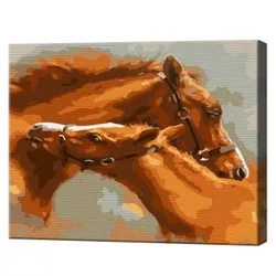 купить Картина по номерам Art Gallery CX4481 20x30cm Manz cu mama в Кишинёве 