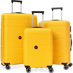 купить Чемодан CCS 5241 Set Yellow в Кишинёве 