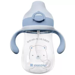 cumpără Cană cu pai Kikka Boo 31302020103 Cana din tritan cu varf moale Bear with Me Blue, 300 ml în Chișinău 