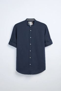 Рубашка ZARA Темно синий zara 8211/305/401