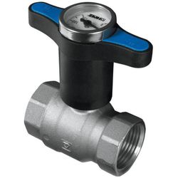 купить Запорная арматура HERZ Robinet bila apa FF 1/2" miner albastru tip T cu termometru (88550) в Кишинёве 